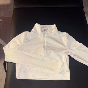 Vuori Ivory Ribbed Pullover